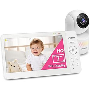 Resale,AC] $38.34 | VTech 7" Baby Monitor with IPS Screen (Used - Like New) at Amazon