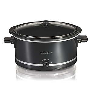 8-Quart Hamilton Beach Slow Cooker (Black) $39.99 + Free Shipping w/ Walmart+ or on $35