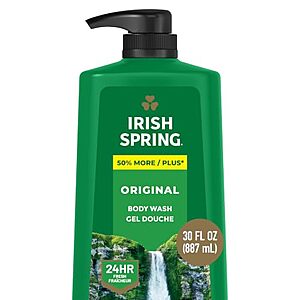 SnS,AC] $4.64* | 30-Oz Irish Spring Men's Body Wash (Original Clean) at Amazon