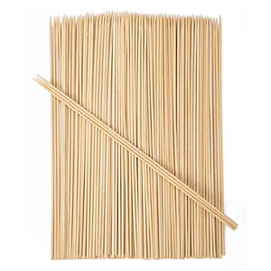 0.98:Mainstays Bamboo Skewers - 100% Eco-Friendly Grilling Essentials,11.81 Inches Long at Walmart.com,Free Pickup