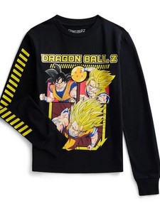 Dragon Ball Z Boys Long Sleeve Graphic Tee (2 Styles) from $3.45