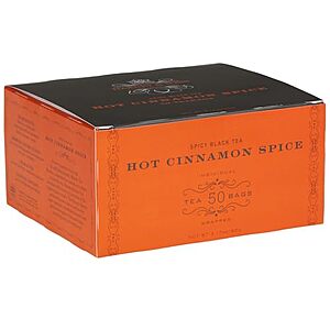SnS,AC] $8.04 | 50-Count Harney & Sons Hot Cinnamon Spice Tea at Amazon