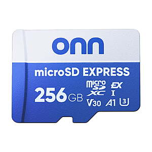 onn microSDXC Express Card,256 GB (Switch 2 Compatible) + filler - $36.77