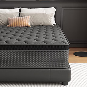 Mocangtu 12" Queen Hybrid Mattress in a Box,Medium Firm,CertiPUR-US - $178.99 | King Size - $216.99 @ Walmart