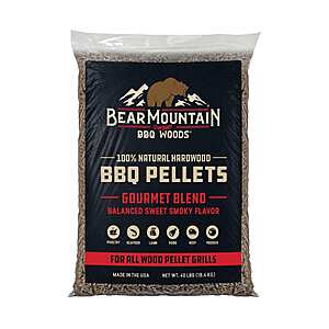 14.97 free pick up or Deliver Home Depot Bear Mountain 40 lbs.BBQ Pellets - Gourmet Blend