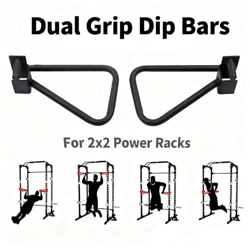 Fitvids Dual Grip Dip Bars Att...for Pull Up & Push Ups – Black