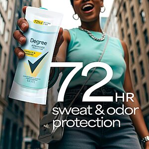 2.6oz.Degree Advanced Protection Antiperspirant Deodorant (Vanilla & Jasmine) $2.55 w/ S&S