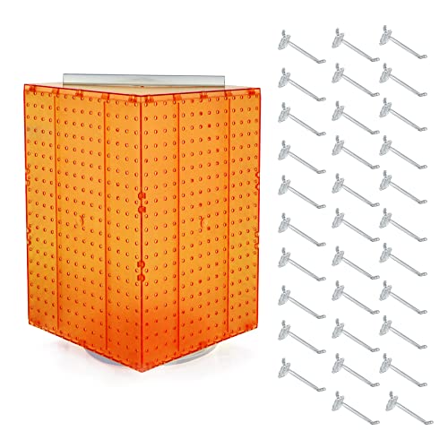 Azar Displays 701414-ORG-4C32...oard Spinner Organizer,Orange