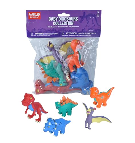 Wild Republic Baby Dino Polyba...s,Gifts for Kids,5 Piece Set