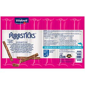 3.12 S&S 6 Count Vitakraft PurrSticks Chicken Recipe with Salmon Cat Treats – Over 70% Real Meat - Chicken,Liver & Salmon