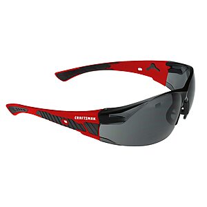 6.98:CRAFTSMAN CMXPERA220 Comfort Fit Safety Glasses - Smoke Plastic Safety Glasses Rubber one_size in Black at Lowe's,Free Pickup