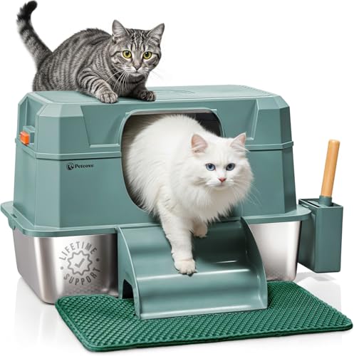 PetCove IronPaws Stainless Ste...or Control,Steps,Mat & Scoop