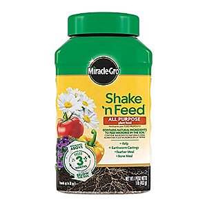 SnS] $4.75 | Miracle-Gro Shake 'N Feed All Purpose Plant Food,1 lb.at Amazon