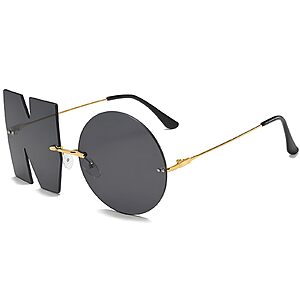 Playful No Design Rimless Sunglasses Womens with UV400 Protection,Womens Fashion Streetwear Accessories Sunglasses $4.99