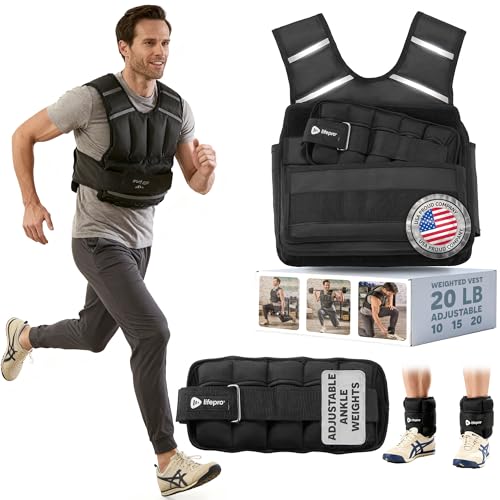 LifePro – Mens Weighted Vest f...ning Support & Fitness Comfort