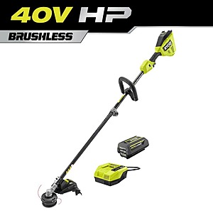 RYOBI 40V HP Brushless 16" String Trimmer w/4Ah Battery/Charger $97 In-store ONLY YMMV