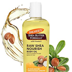 8.5-Oz Palmer's Shea Formula Raw Shea Body Oil w/ Vitamin E $5.43 w/ S&S + Free Shipping w/ Prime or on $35