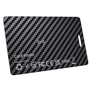 DEEBYCOO MFi Certified Apple Find My Wallet Tracker Card w/ Wireless Charging & IP68 Waterproofing $8.49 + Free Shipping w/ Prime or on $35