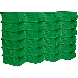 34.95 | Akro-Mils 30220 AkroBins Plastic Storage Bin Hanging Stacking Containers,(7-Inch x 4-Inch x 3-Inch),Green,(24-Pack) at Amazon