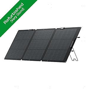 Very Good Refurb:160W EcoFlow Portable Solar Panel for Power Station $109 + Free S&H