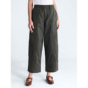 12.81:Free Assembly Women's and Women's Plus High Rise Cropped Cargo Barrel Pants,26.5" Inseam,Sizes XS-4X at Walmart.com