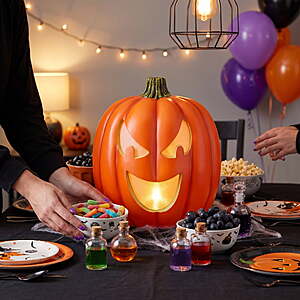Way To Celebrate Animated Jack-o'-Lantern Halloween Décor,22 in,Plastic Pumpkin $20