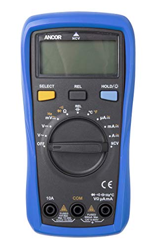 Ancor 703073 True RMS 12-Funct...Digital Multimeter,Blue/Black