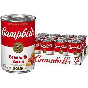 12-Pack 11.5-Oz Campbell's Condensed Bean w/ Bacon Soup $9.60 w/ Subscribe & Save
