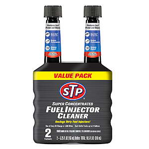 STP Super Concentrated Fuel Injector Cleaner 5.25 fl oz 2 Count Car Additive $6.67 + $1.25 Walmart Cash $5.42