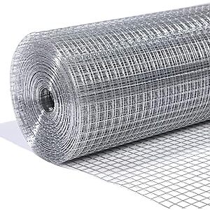 80.99* | 48" x 100' 19-Gauge Galvanized Hardware Wire Mesh Roll at Amazon