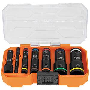 Klein Tools KNECT Flip-10 8-Piece Heavy Duty Flip Impact Socket Set (SAE) $29.98 + Free Store Pickup at Lowe's or Free Shipping on $35