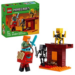 99-Piece LEGO Minecraft:The Nether Lava Battle Building Set $6.99 + Free Shipping w/ Prime or on $35