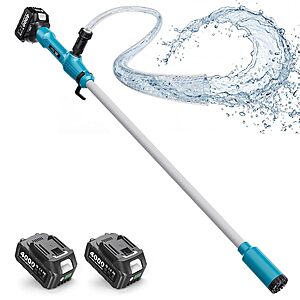 Prime] SEESII Cordless Stick Water & Diesel Transfer Pump w/ 2.2" Slim Head,720GPH & 16' Lift $64.79 + Free Shipping