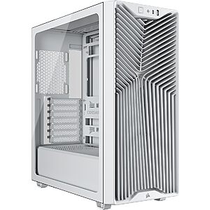 Corsair 3200D RS Mid-Tower PC Case w/ 3x RS120 PWM Fans & GPU Anti-Sag Arm (White) $56.69 + Free Shipping