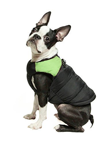 Gooby Green Polyester Dog Jack...Weather Coat for Small Breeds