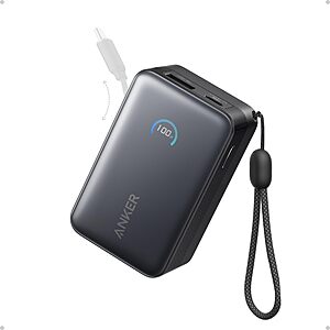 Anker Nano Power Bank,45W 10,000mAh Portable Charger,iPhone Battery Pack $50
