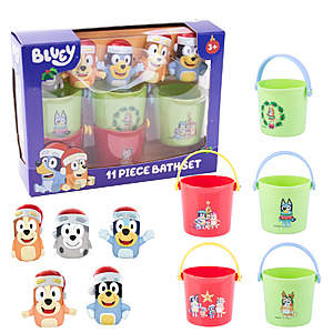 11-Piece Bluey Holiday Bath Set w/ Mesh Storage Bag $10.74 + Free S&H w/ Walmart+ or on $35