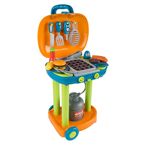 BBQ Toy Kitchen Set for Kids -...Toys by Hey Play (Multicolor