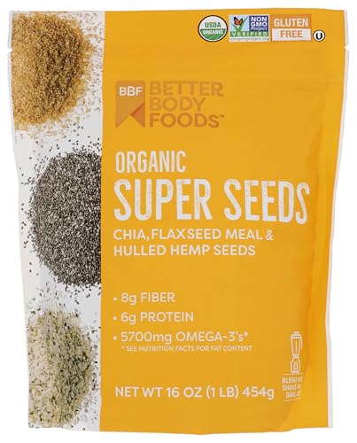 BetterBody Organic Super Seed...Non GMO,16 Ounces (Pack Of 6