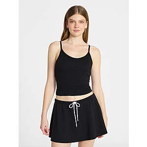 No Boundaries Cozy Sleepwear Cami and Skort Set,2-Piece,Women’s and Women’s Plus XXS-3X $10.48