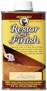 10.40 | 8-Oz HOWARD Neutral Restor-A-Finish at Amazon