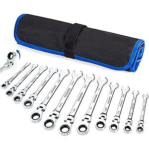 22.10* | 16-Piece SORAKO SAE Combination Ratchet Wrench kit,1/4″ - 13/16″ at Amazon