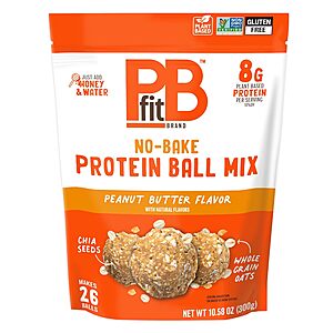 Select Accts:10.58-Oz PBfit No Bake Peanut Butter Protein Ball Mix $3.55 w/ S&S
