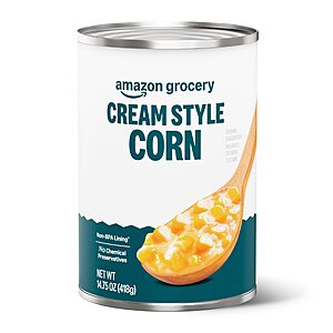 14.75-Oz Amazon Grocery Canned Cream Style Corn $0.85 w/ S&S