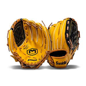 Franklin Sports Field Master Baseball + Softball Glove,10 in,Black/Tan,Right Hand Throw $19 FS Walmart+ or Pick Up