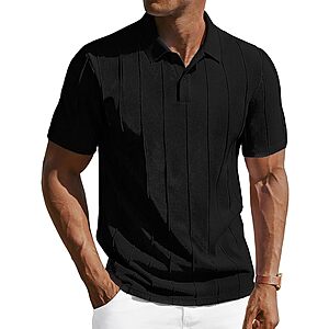 PJ PAUL JONES Men's Short Sleeve Knit Polo Shirt (Various) $9
