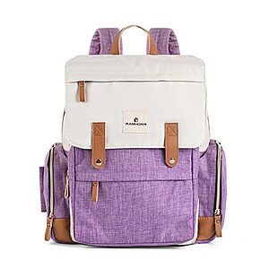 Ramhorn Diaper Bag Multifunction,Travel Backpacks,Insulated Pockets and Laptop Compartment (Purple) $12.48 + Free Shipping w/ Prime or on $35