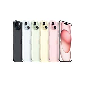 Walmart:AT&T Apple iPhone 15 Plus 512GB Various Colors - $300