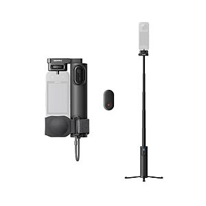 Insta360 Foldable 2-in-1 Selfie Stick Remote Kit with Invisible Stick,Built-in Tripod,Ideal for Vlogging,Hiking,Group Shots,Supports X5,X4 Air,X4,X3 Action Cameras $45.99