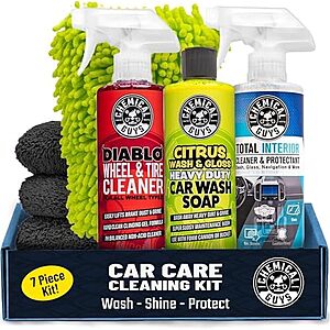 26.59* | 7-Piece Chemical Guys Interior & Exterior Car Wash Kit at Amazon
